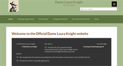 Desktop Screenshot of damelauraknight.com
