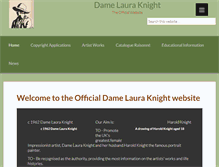 Tablet Screenshot of damelauraknight.com